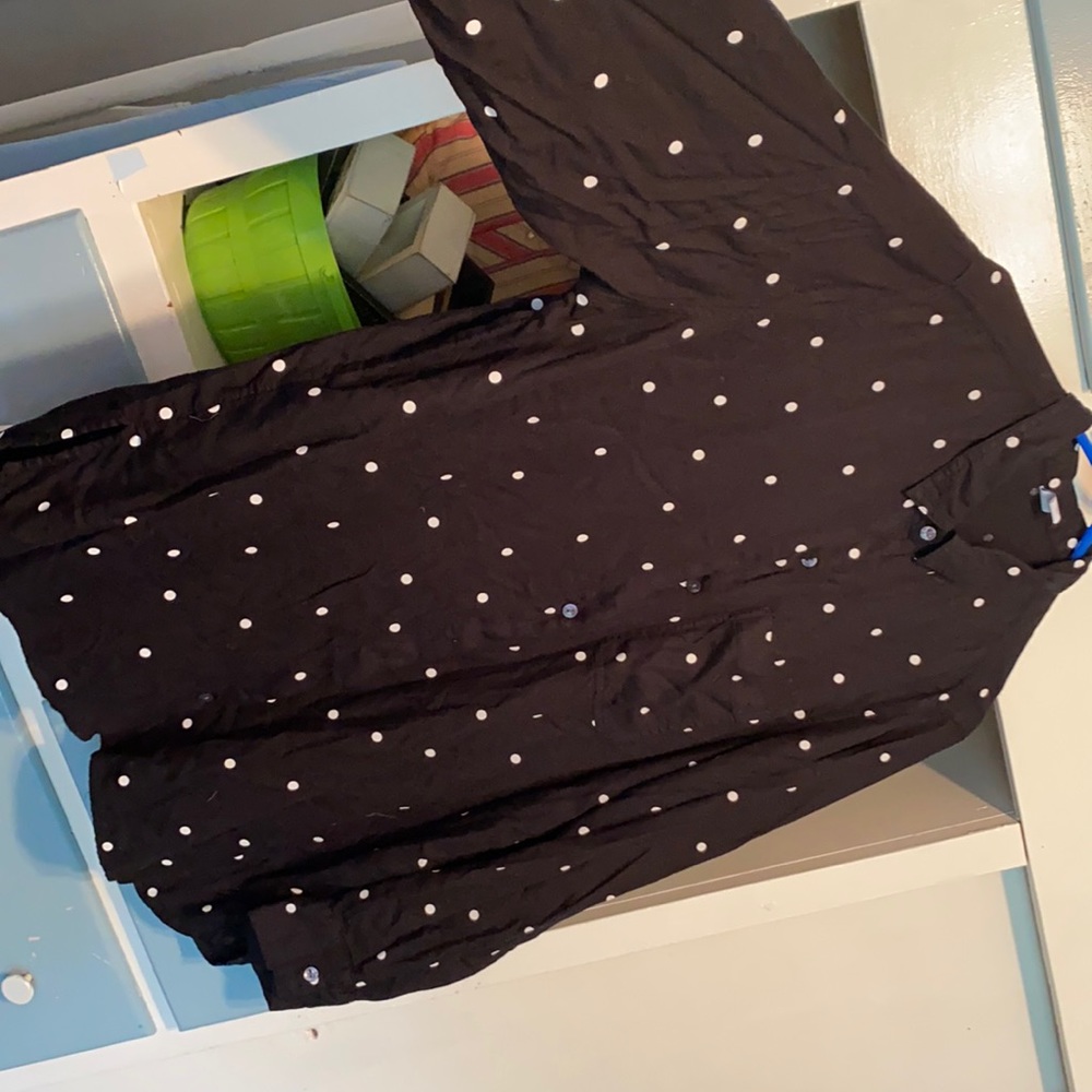 OLD NAVY - XXL - Polka Dot Button Up Shirt